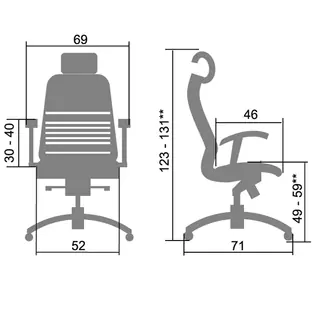 Компьютерное кресло "SAMURAI K3.04"