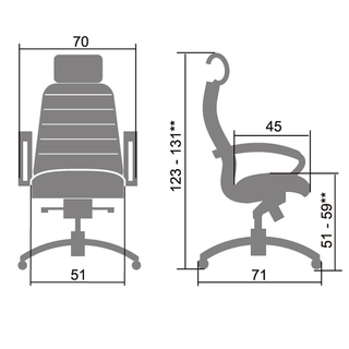 Компьютерное кресло "SAMURAI KL2.04"